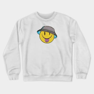 Happy Bucket Hat Friend Crewneck Sweatshirt